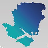 Map of Hampshire and the Isle of Wight