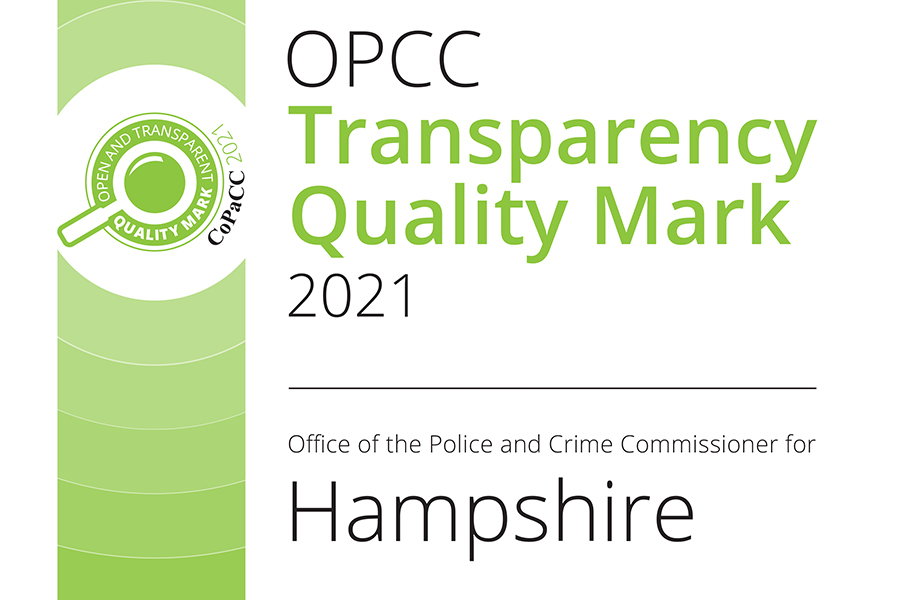 OPCC transparency quality mark 2021 - Hampshire