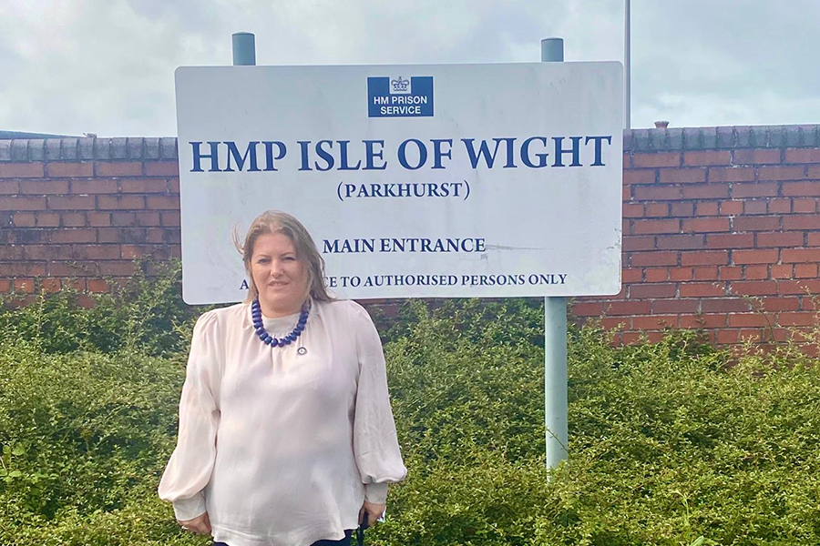 PCC Donna Jones at HMP Isle of Wight