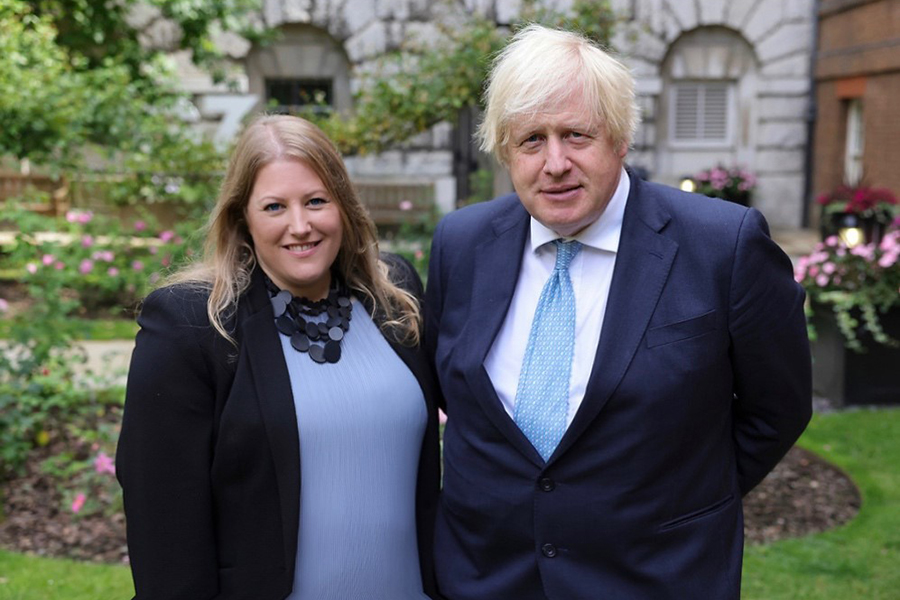 PCC Donna Jones with PM Boris Johnson