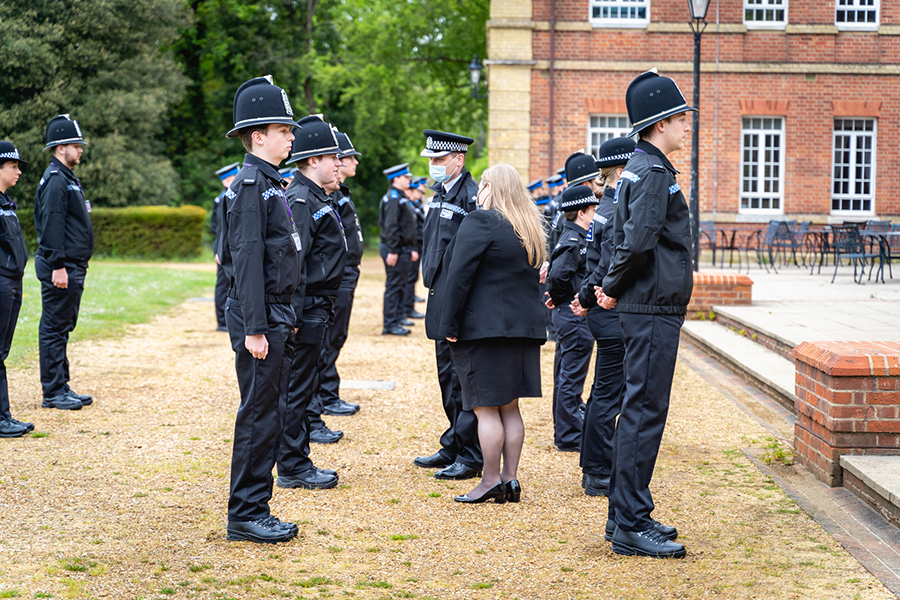 PCC meeting new officer recruits.