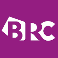 BRC Logo, purple with the letters BRC in white and purple