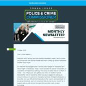 A screen shot of the october newsletter