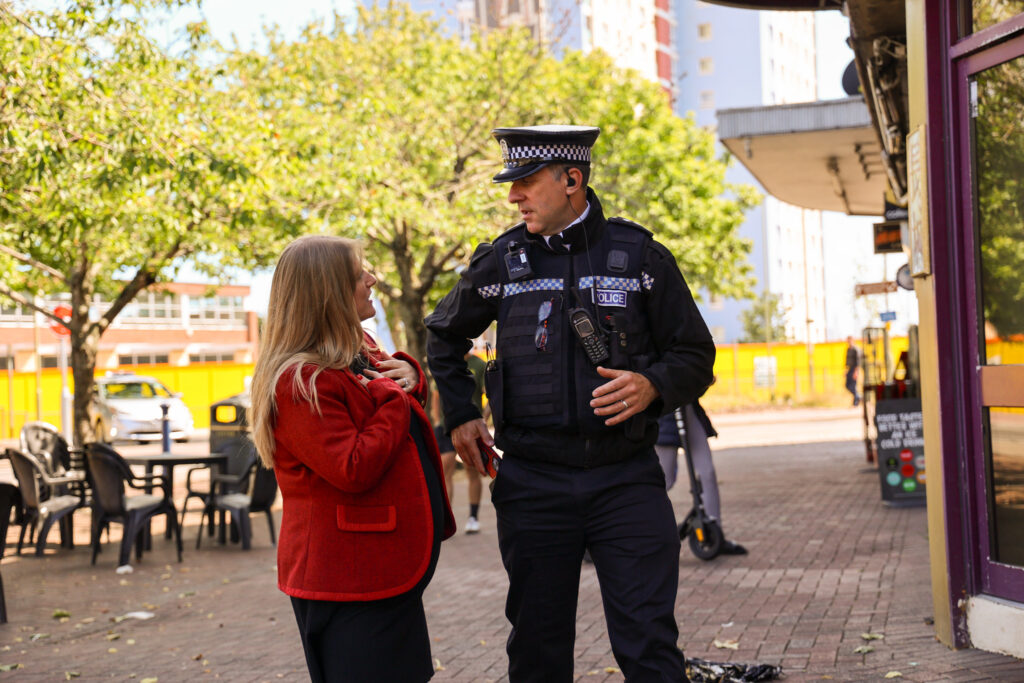 PCC Donna Jones and Chief Inspector Marcus Kennedy