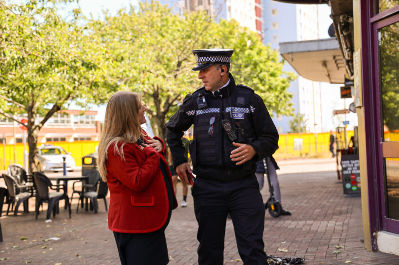 PCC Donna Jones and Chief Inspector Marcus Kennedy