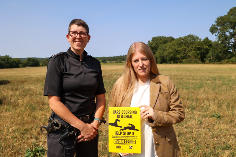 Inspector Cath MacDonald with PCC Donna Jones