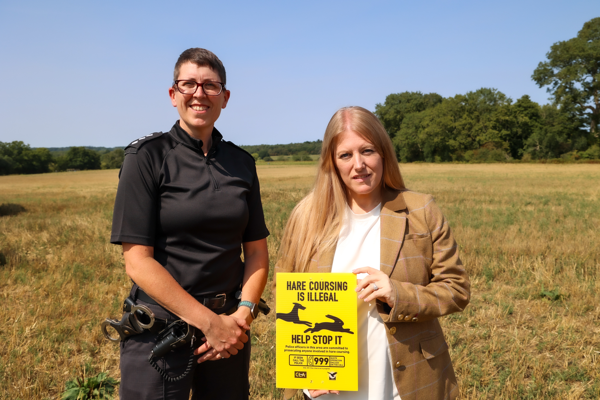 Inspector Cath MacDonald with PCC Donna Jones