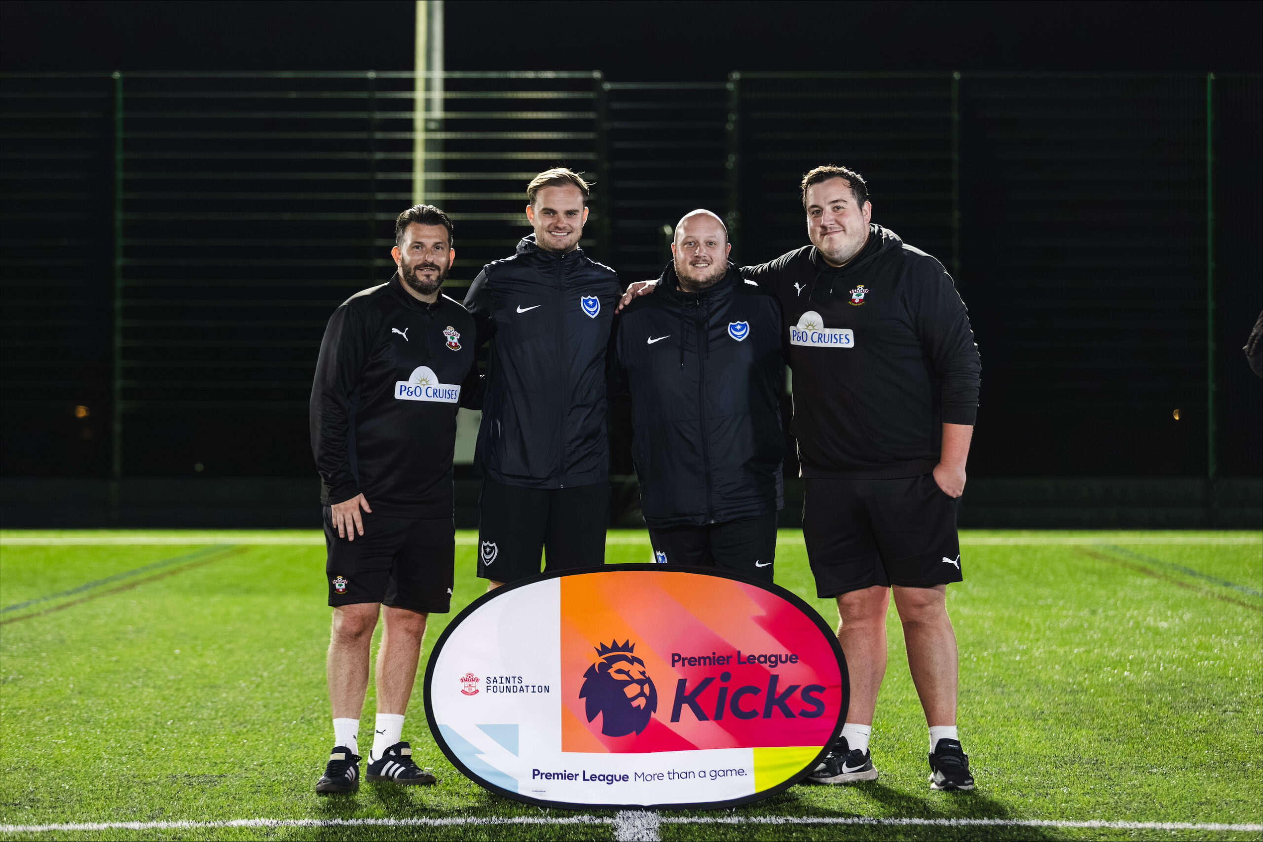 Saints Foundation and Pompey in the Community coaches together