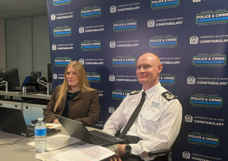 PCC Donna Jones with CC Alexis Boon during their COPS online Q&A session