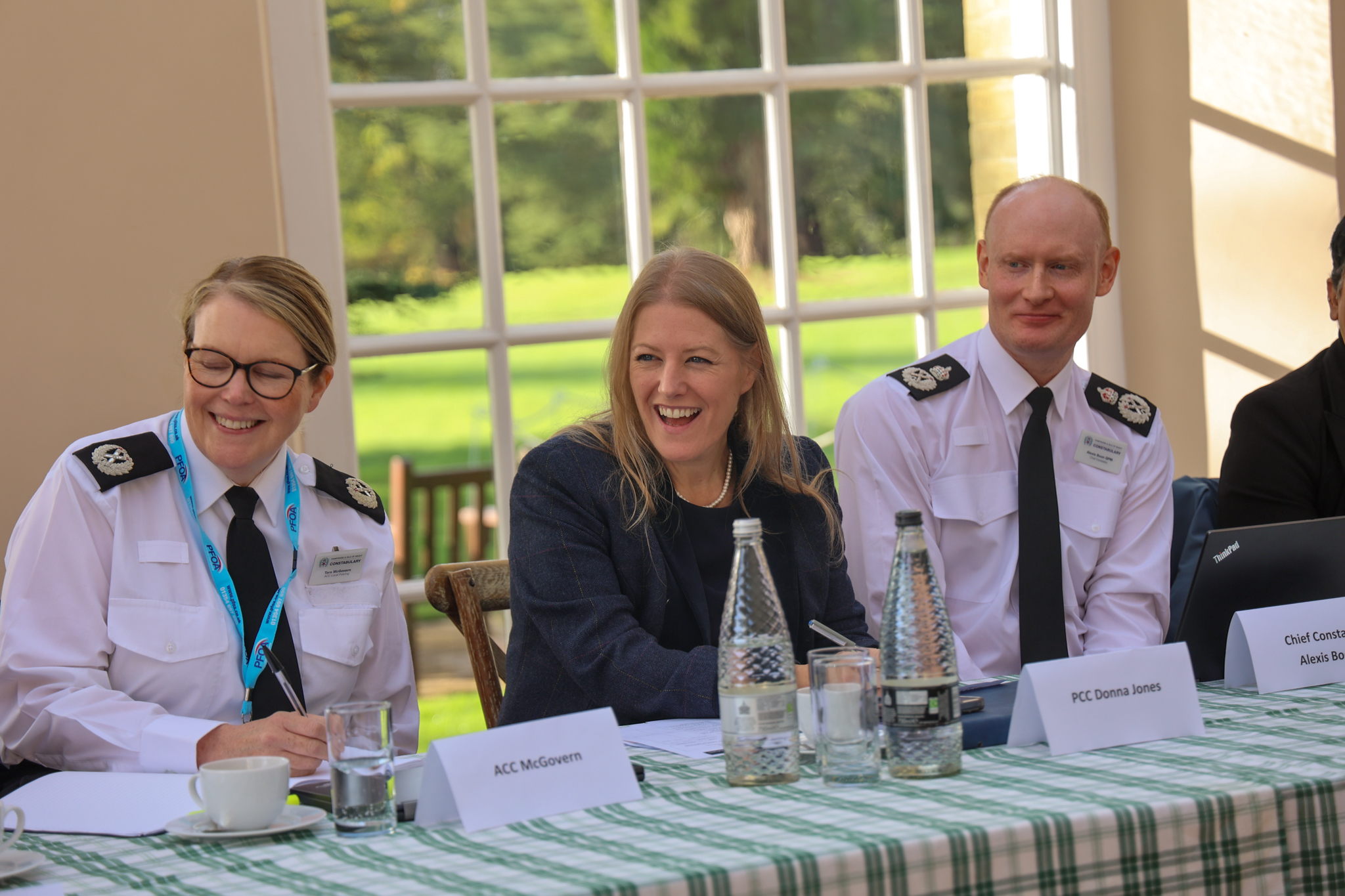 ACC Tara McGovern, PCC Donna Jones and Chief Constable Alexis Boon