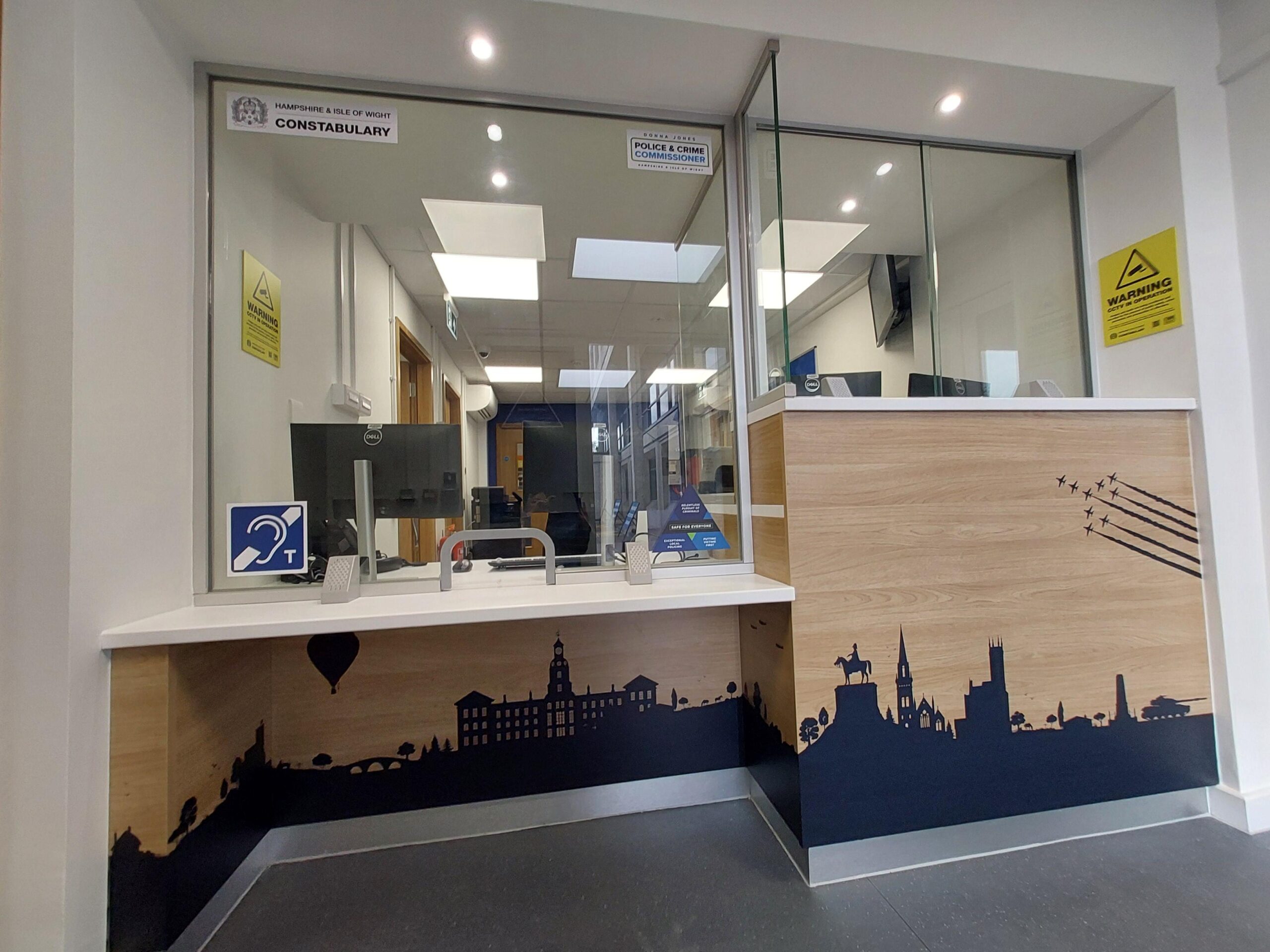 Aldershot police station front counter