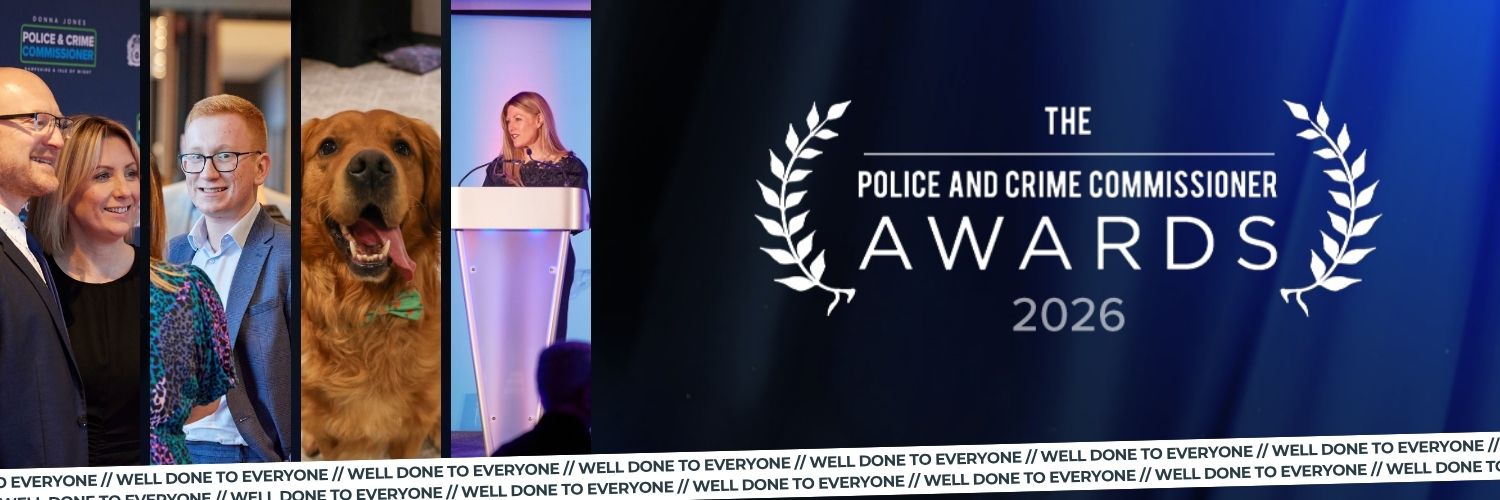 A graphic of the PCC awards logo and a compilation of winners from the evening.